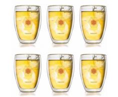 Creano Thermoglas Blume des Lebens, (Set, 6 tlg.), 6-teilig farblos Gläser-Sets Gläser Glaswaren Haushaltswaren