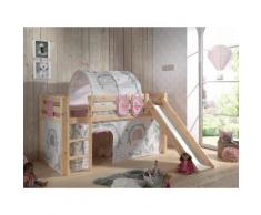 Vipack Hochbett Pino, wahlweise mit Rutsche beige Kinder Hochbetten Kinderbetten Betten