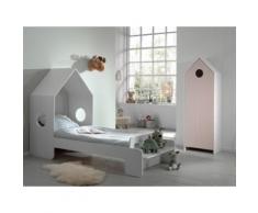 Vipack Jugendzimmer-Set Casami, (Set, 2 St.), Bett in Breiten weiß, pink Kinder Kindermöbel Nachhaltige Möbel