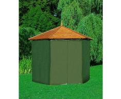 promadino Pavillon-Schutzhülle, für Holzpavillon Palma grün Pavillon-Schutzhülle Zelte Camping Schlafen Outdoor