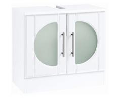 HELD MÖBEL Waschbeckenunterschrank Luna, weiß, weiß Hochglanz