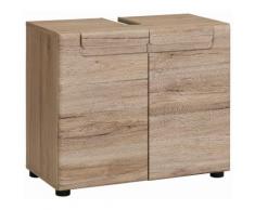 trendteam Waschbeckenunterschrank Malea, natur, eichefarben San Remo hell