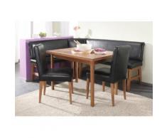 Home affaire Eckbankgruppe Susanne, (Set, 4 tlg.), Eckbank langer Schenkel 156 oder 205 cm, wahlweise rechts links montierbar schwarz Sitzbänke Nachhaltige Möbel