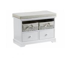 heine home Bank inklusive Körbe, weiß, weiß