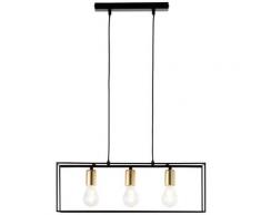 Brilliant Leuchten Arica Pendelleuchte 3flg schwarz/messing schwarz Deckenleuchten SOFORT LIEFERBARE Lampen