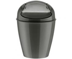 KOZIOL Kosmetikeimer DEL XS, spülmaschinengeeignet, 2 L Fassungsvermögen grau Badaufbewahrung Badaccessoires Badmöbel