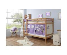 Ticaa Etagenbett Rene, mit Rollrost und Textil-Set wahlweise Matratze, Buche beige Kinder Kinderbetten Kindermöbel