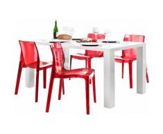 SalesFever Essgruppe (Set 5-tlg), rot, Rot transparent