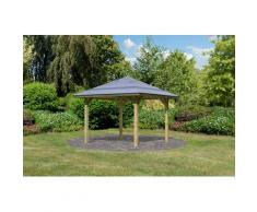 Karibu Pavillon Bergen 1, (Set), BxTxH: 338x338x290 cm, mit H-Pfostenanker kdi Pavillons Garten Balkon