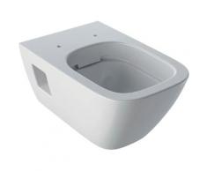 GEBERIT Tiefspül-WC Renova Plan, wandhängend, teilgeschlossene Form, Rimfree, weiß WC-Becken WC Bad Sanitär