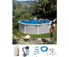 KONIFERA Rundpool Malaga I (Set) grau Swimmingpools Pools Planschbecken Garten Balkon