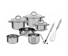 GSW Topf-Set Montreal, Edelstahl, (Set, 11 tlg.), Induktion silberfarben Topfsets Töpfe Haushaltswaren
