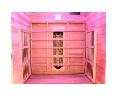 Dewello Infrarotkabine Toronto, für 1 Person beige Infrarotkabinen Sauna Bad Sanitär