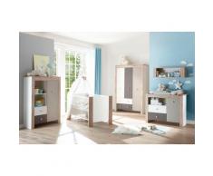 Babyzimmer-Komplettset Madrid (Set, 3-tlg) grau Baby Baby-Möbel-Sets Babymöbel Schlafzimmermöbel-Sets