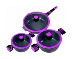 KING Topf-Set Click-Grip, Aluminiumguss, (Set, 3 tlg.), Induktion, inkl. 1 Bratpfanne rot Topfsets Töpfe Haushaltswaren