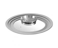 STONELINE Universaldeckel, mit Silikonrand, für 24/26/28 cm grau Universaldeckel Topfdeckel Töpfe Haushaltswaren