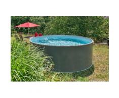 KONIFERA Rundpool Premium (Set) grau Swimmingpools Pools Planschbecken Garten Balkon