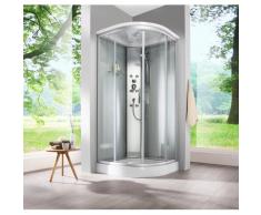 welltime Komplettdusche Porto, mit 6 Massagedüsen grün Duschkabinen Duschen Bad Sanitär