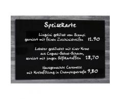 sigel Glas-Magnettafel, schwarz, schwarz