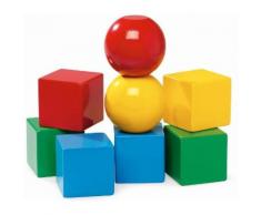BRIO Konstruktionsspielsteine "Magnetische Holzbausteine" Holz (8-tlg), bunt, Unisex, bunt