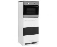 HELD MÖBEL Backofen- und Kühlumbauschrank, grau, anthrazit