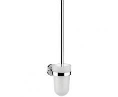 Emco WC-Garnitur Polo, Set, 3 St., aus Glas-Metall, satiniertes Glas weiß WC-Zubehör Badaccessoires Badmöbel