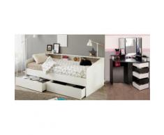 Parisot Jugendzimmer-Set Sleep, (Set, 2 St.), Stauraumbett und Schminktisch weiß Komplett-Jugendzimmer Jugendmöbel