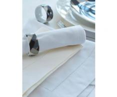 Curt Bauer Stoffserviette Uni-Satin, 1514 Gent, Breiter Saum beige Stoffservietten Tischwäsche