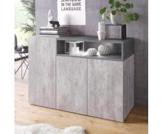 Tecnos Sideboard Negron, grau, beton/zement