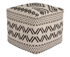 bougari Sitzkissen Kuba, In- und Outdoor geeignet, Pouf, waschbar schwarz Stuhlkissen Kissen Kopfkissen