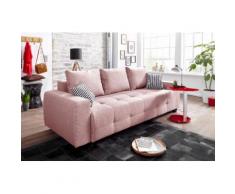 COLLECTION AB Schlafsofa, mit Bettfunktion und Bettkasten, inkl. loser Rücken- Zierkissen rosa Schlafsofa Schlafsofas Sofas Couches Gemütliches Wohnzimmer