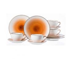 Ritzenhoff & Breker Kaffeeservice COSMO, (Set, 12 tlg.), Mikrowellengeeignet orange Zubehör für Kaffeemaschinen Kaffee Espresso Haushaltsgeräte