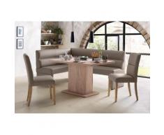 Premium collection by Home affaire Eckbankgruppe Cool + Cross eichefarben sägerau, schlamm Sitzbänke Nachhaltige Möbel
