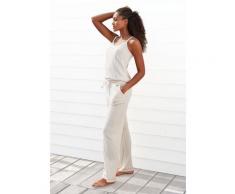 Loungehose S.OLIVER beige Damen Hosen Freizeithosen mit Satinband zum Binden