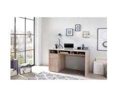 Wilmes Schreibtisch MULTI, mit 1 Tür, Schublade, 3 Fächer braun Schreibtische Bürotische und Büromöbel