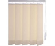 Liedeco Lamellenvorhang Vertikalanlage 89 mm beige Lamellen Rollos Jalousien