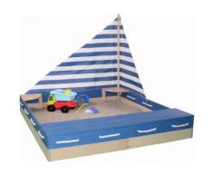 Sun Sandkasten "Matrose", blau, Unisex, blau-natur