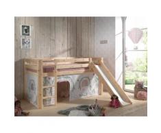Vipack Hochbett Pino, wahlweise mit Rutsche beige Kinder Hochbetten Kinderbetten Betten