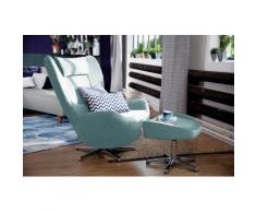 TOM TAILOR Hocker PURE, mit Metall-Drehfuß in Chrom weiß Polsterhocker Sessel und Sofas Couches