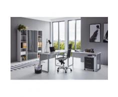 BMG Büro-Set Tabor Office 3 (Set, 6-tlg) grau Arbeitszimmer Büro Made in Germany - Möbel Arbeitsmöbel-Sets
