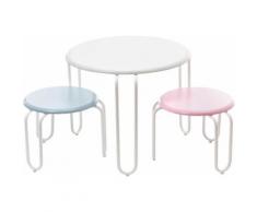 Home affaire Kinder Sitzgruppe »Vanessa«, blau, weiß / pink / blau