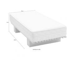 Tojo Klappmatratze ergo falt, 12 cm hoch, (2 St.), mit dem Reißverschluss auf 180/200 zu verbinden weiß Weitere Matratzen Schlafzimmer