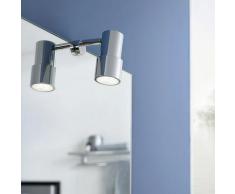 Emco LED Spiegelleuchte System2 ohne Leuchtmittel, chrom grau Bad-Spiegelleuchten Badleuchten Lampen Leuchten