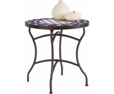 Home affaire Beistelltisch, schwarz, schwarz/blau