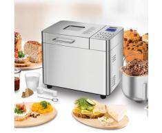 Unold Brotbackautomat Backmeister Edel 68456, 16 Programme, 550 W, bis zu 1.000 g Brotgewicht silberfarben Küchenkleingeräte SOFORT LIEFERBARE Haushaltsgeräte