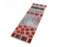 Zala Living Küchenläufer Buon Appetito, rechteckig, 5 mm Höhe, waschbar, rutschhemmend rot Teppichläufer Läufer Bettumrandungen Teppiche