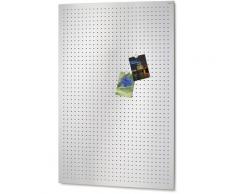 BLOMUS Magnettafel -MURO- gelocht silberfarben Wanddekoration Deko Wohnaccessoires