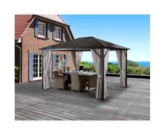KONIFERA Pavillon Aruba, (Set), BxT: 300x400 cm TOPSELLER braun Zubehör für Pavillons Gartenmöbel Gartendeko
