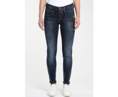 GANG Skinny-fit-Jeans Medina, mit stylischer halb offener Knopfleiste blau Damen Jeans