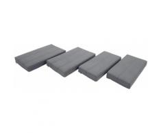Breckle Polsterauflage, (4-tlg.) grau Wandboards Wandkonsolen Regale Kleinmöbel Polsterauflage